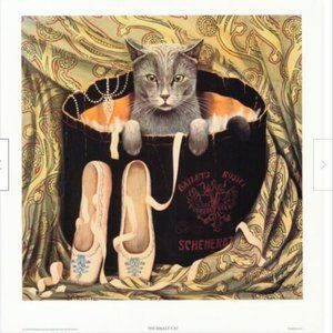 The Ballet Cat Print 13.5x14